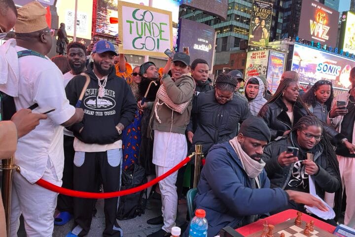 Davido Rallies Behind Nigerian Chess Master Onakoya's Record-Breaking Chess Marathon in NYC