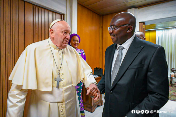 Ghana's Vice President, Bawumia Made Historic Visit to Pope Francis