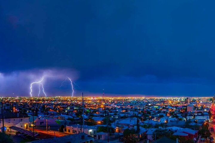 Moonson: Captured June 14, 2019 of a storm that rolled through El Paso by Certified Weather Watcher Miguel Vigil