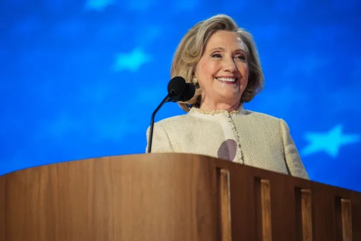 Clinton Fires Up DNC Crowd with Passionate Support of Kamala Harris