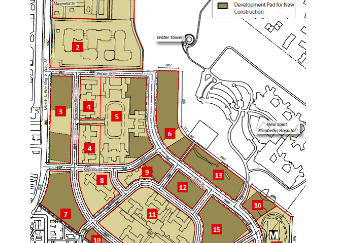 Ward 8 parcel 6 on St Elizabeth east campus