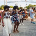 AfroPicnic Event - People dancing in groups