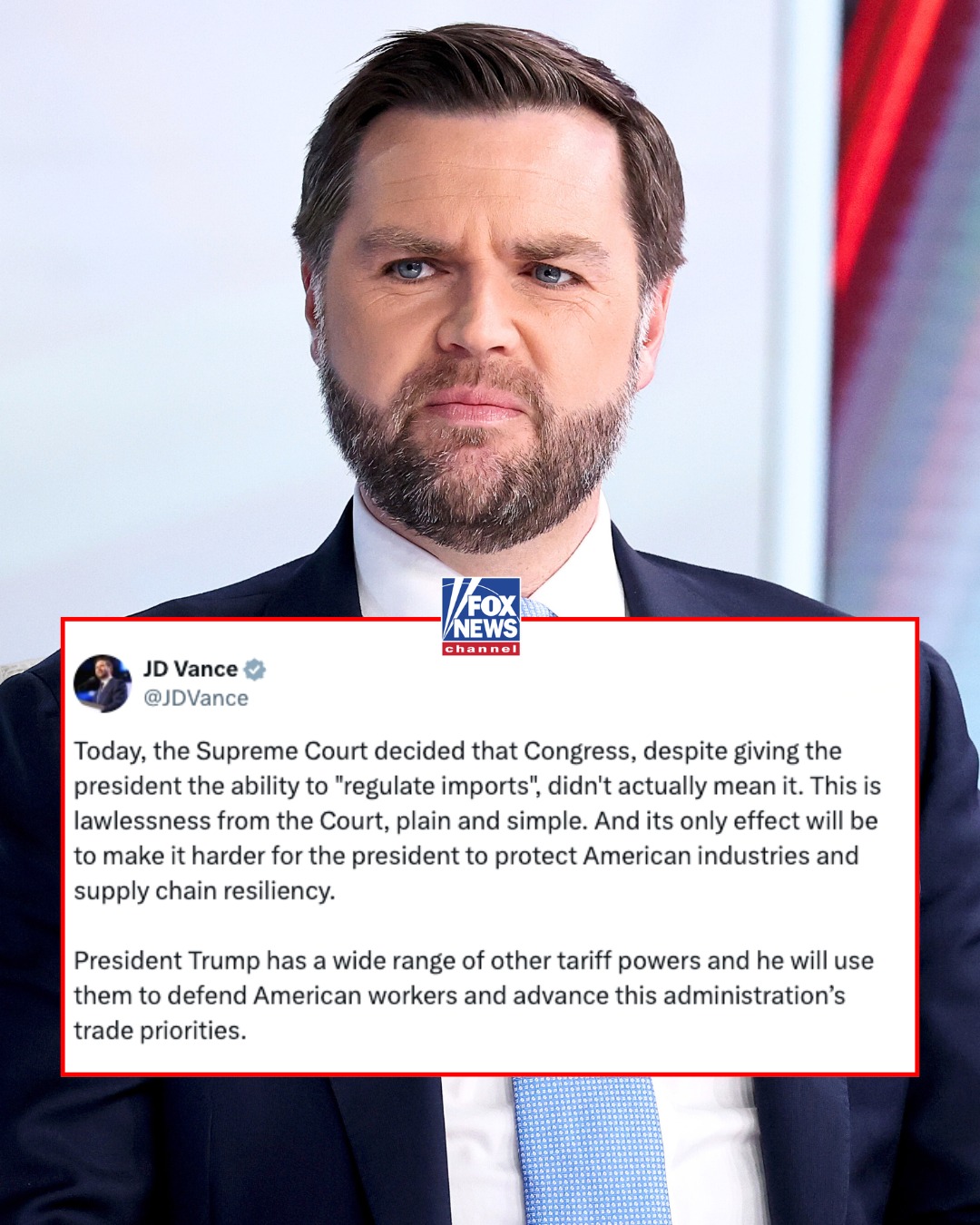 JD Vance on SCOTUS ruling.